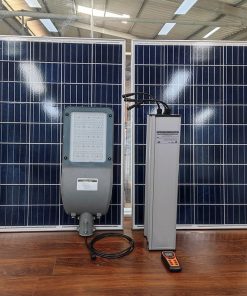 Đèn đường năng lượng mặt trời dự án 80w 100w 60ah 72ah 84ah 96ah 102ah Thành Đạt Led