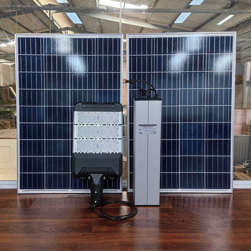 Đèn đường năng lượng mặt trời dự án 80w