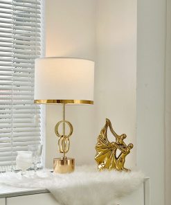 Đèn Bàn Gốm Sứ Cao Cấp DB-KL002G Thành Đạt