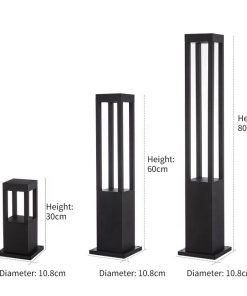 Đèn led Nấm Trang Trí Sân Vườn Vuông 10w 40cm (TDLN-V02)