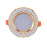 Đèn âm trần đế đúc viền vàng 7W – Thành Đạt Led