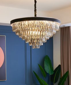 Đèn trang trí thả pha lê K9 thân xi cao cấp 847T600 Thành Đạt