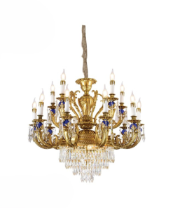 Đèn trang trí thả hợp kim pha lê K9 cao cấp 9047T15 Thành Đạt