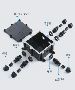 Hộp nối điện chống nước 2 3 4 5 6 ngả ngoài trời IP68 FSH714-B