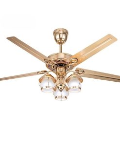 Quạt trần đèn trang trí 104 Cánh kim loại 5 Cánh