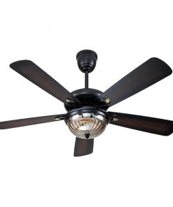 Quạt trần đèn trang trí 135 Cánh gỗ Plywood 5 Cánh